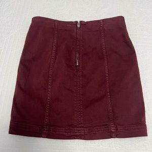 Free People Maroon Skirt Size 2